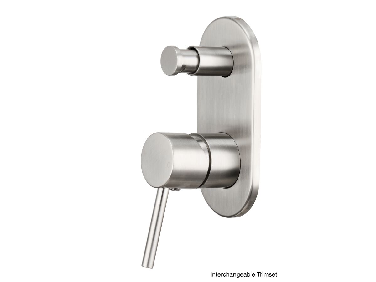 Mizu Drift MK2 Shower Mixer Kit with Diverter Brushed Nickel from Reece