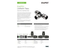 Specification Sheet - New EvoPEX Tee