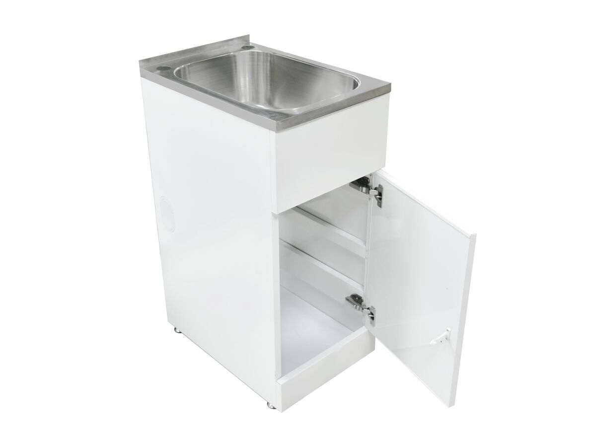 Posh Domaine Trough & 27L with Bypass 2 Taphole Stainless Steel