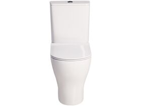 American Standard Cygnet Square Overheight Hygiene Rimless Close Coupled Back To Wall Toilet Suite White (4 Star)