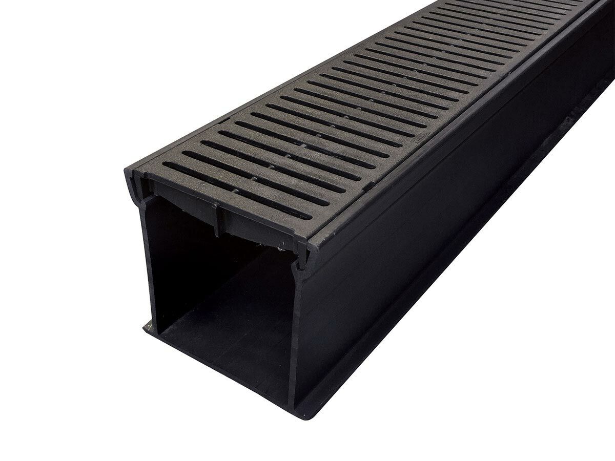 Reln Rain Drain with Black Heelguard Grate
