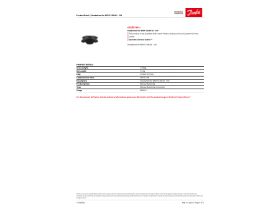 Specification Sheet - Danfoss Handwheel for MSV-F2 DN65-150