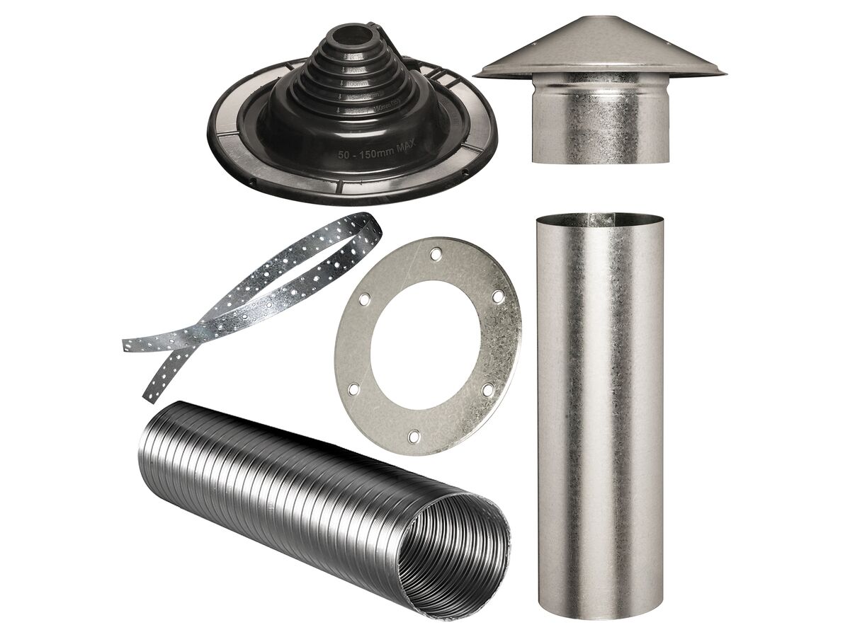 Abey Rangehood Flue Kit 150mm Tile Roof Kit from Reece