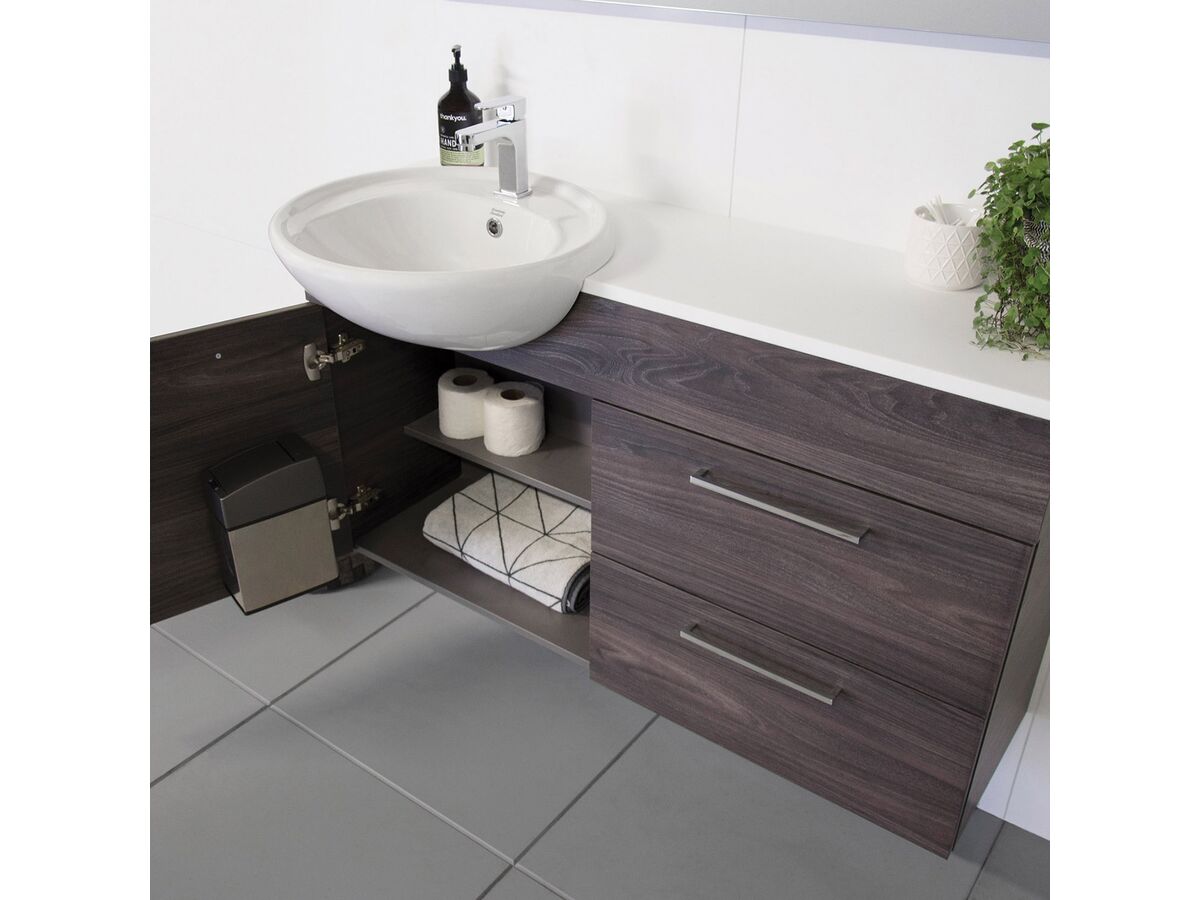 ADP Essence MKII 1200mm Wall Hung Vanity Unit Semi Recessed Offset 1