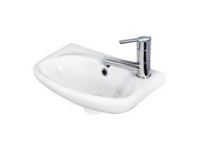 Stylus Symphony Mini Wall Basin 1 Right Hand Taphole Only White