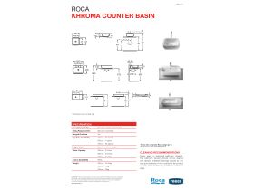 Technical Guide - Khroma Counter Basin 400 x 400mm White