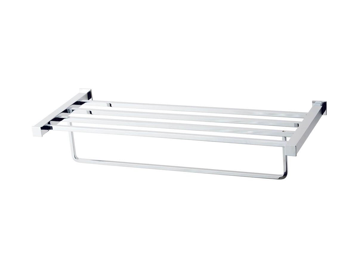 Mizu Bloc 2 Tier Bath Towel Rack 570mm Chrome from Reece