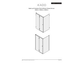 Installation Instructions - Kado Lux Frameless Front & Return Shower Screen 900mm, 1000mm, 1200mm