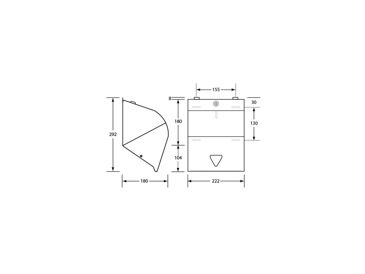 Paper Towel Disp (Roll) Stainless Steel