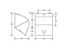 Paper Towel Disp (Roll) Stainless Steel