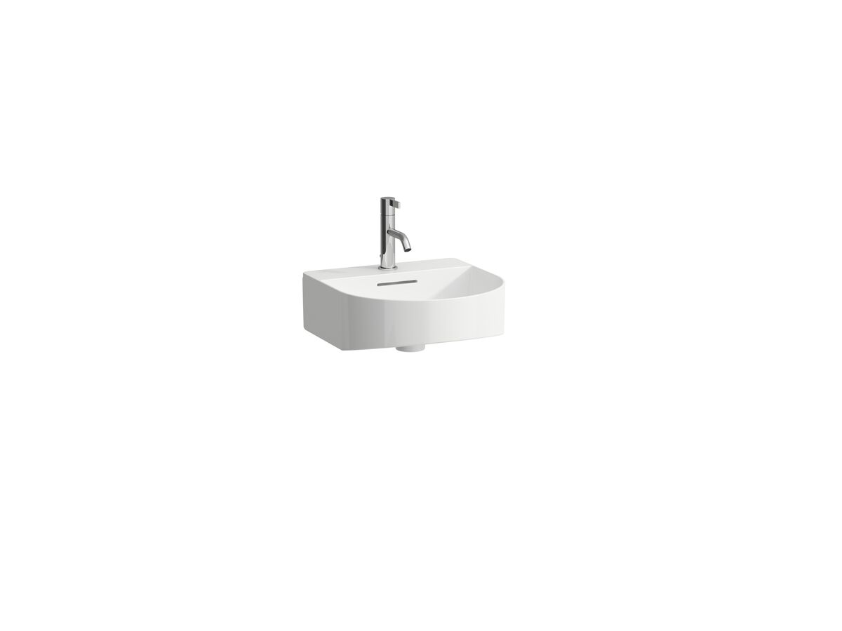 LAUFEN Sonar Wall Basin with Overflow 1 Taphole 410x420