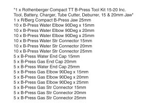 B-Press Starter Kit 15-25mm & Fittings
