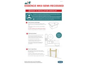 Installation Instructions - ADP Essence MKII Wall Hung Vanity Unit Semi Recessed (No Basin)