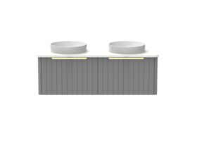 Kado Neue All-Drawer 1200 Double Bowl Wall Hung Friday Quartz