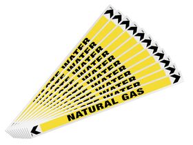 Pipe Marker Natural Gas 400mm x 25mm