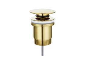 Mizu Drift Universal 40mm Dome Pop Up Plug & Waste Brushed Brass