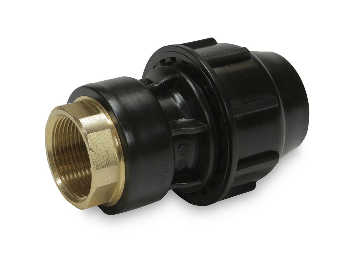 Esse MDPE Brass Female Coupling 32mm OD x 25mm Female BSP from Reece