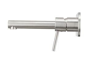 Mizu Drift MK2 Wall Bath Mixer Tap Set 200mm Brushed Nickel