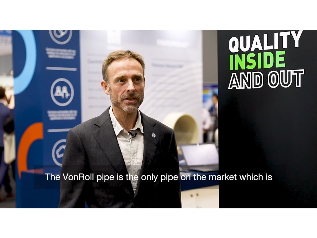 VonRoll Ecopur Polyurethane Inside and Out Ductile Iron Pipe 