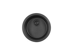 Memo Freya Round Sink No Taphole Granite Black