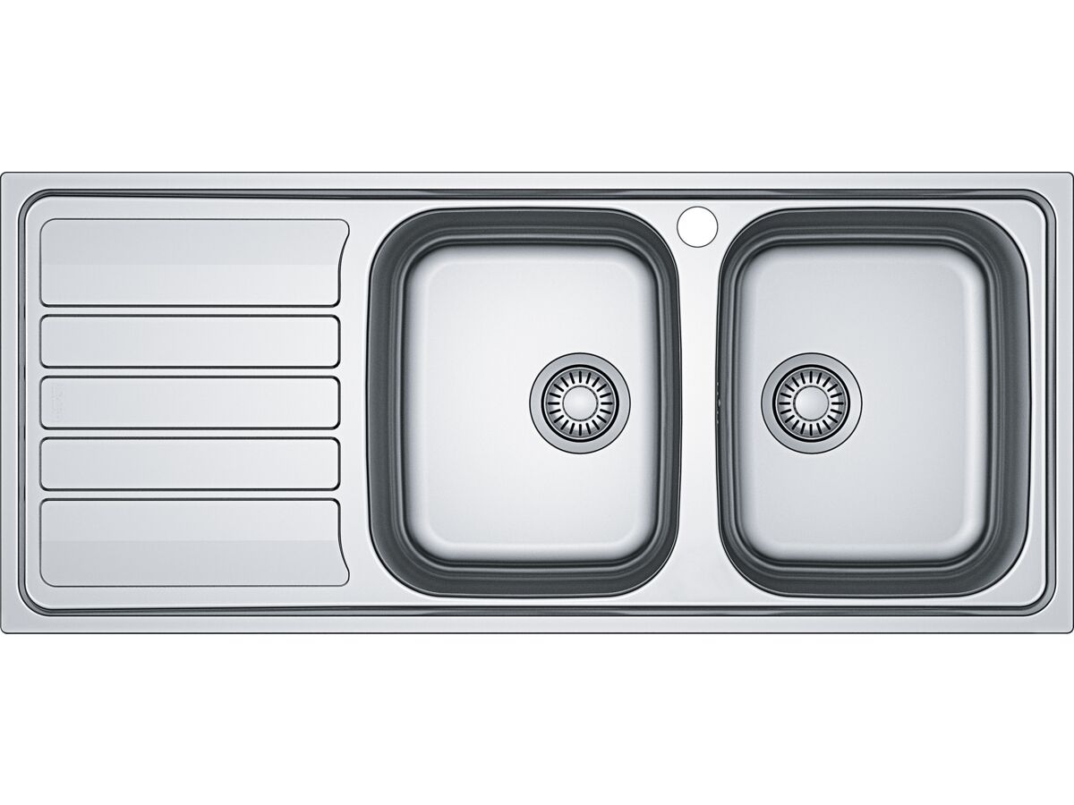 Franke Flash Flx621 Double Bowl Sink Only Left Hand DrainRight Hand