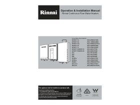 User Manual - Rinnai Infinity 32L
