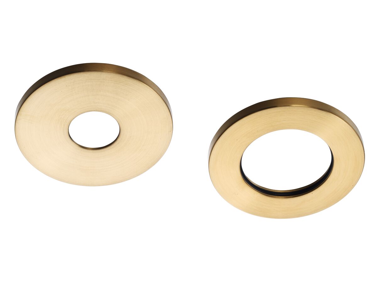 Hero - Mizu Wall Mixer Set 2-Piece Cover Plates Only Round Brushed Gold