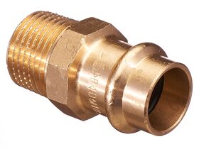 >B< Press Water Male Coupling 18mm x 1/2" BSP"
