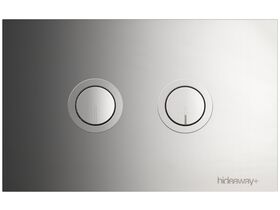 Hideaway+ Round Button Plate Inwall Polished Stainless Steel
