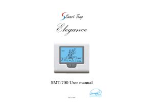 User Manual - Smart Temp SMT-700 Elegance Thermostat