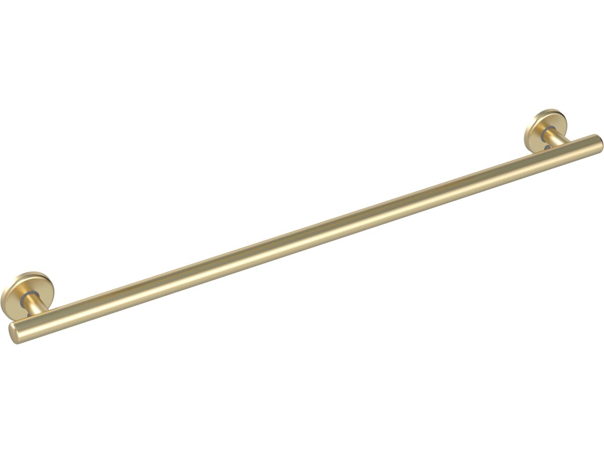 Mizu Drift 900mm Grab Rail Straight Brushed Brass