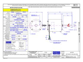 Specification Sheet - Fasco Fan Motor 240V V-S 436W 8055CNTA-A12