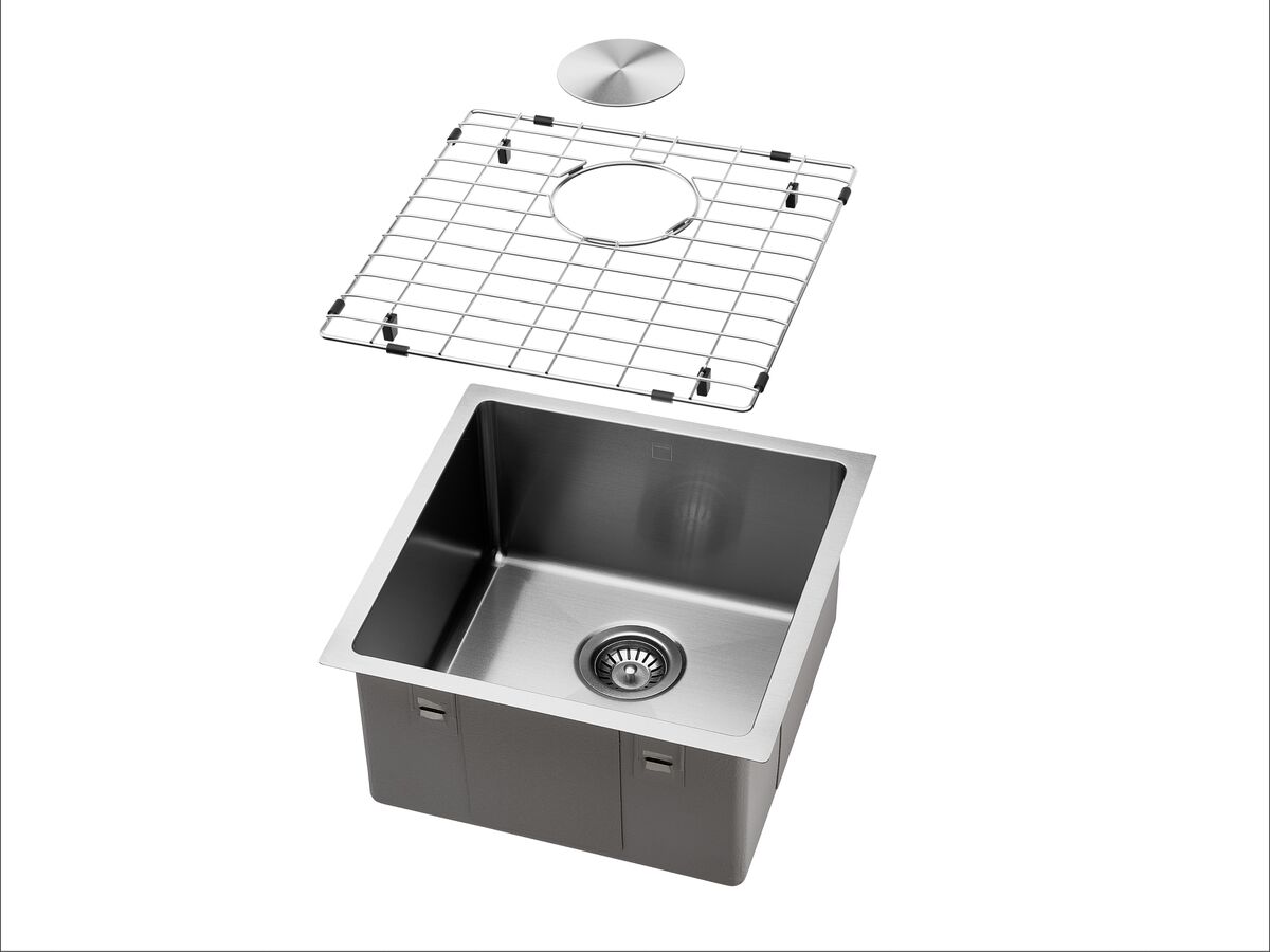 Supporting Image 02 - Memo Zenna Single Bowl Sink Stainless Steel Nanoplated Nickel