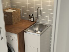 Clark Utility Mini Tub & Cabinet with Floor 16.5lt