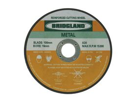 Bridgland Metal Cutting Disc 100mm x 16mm