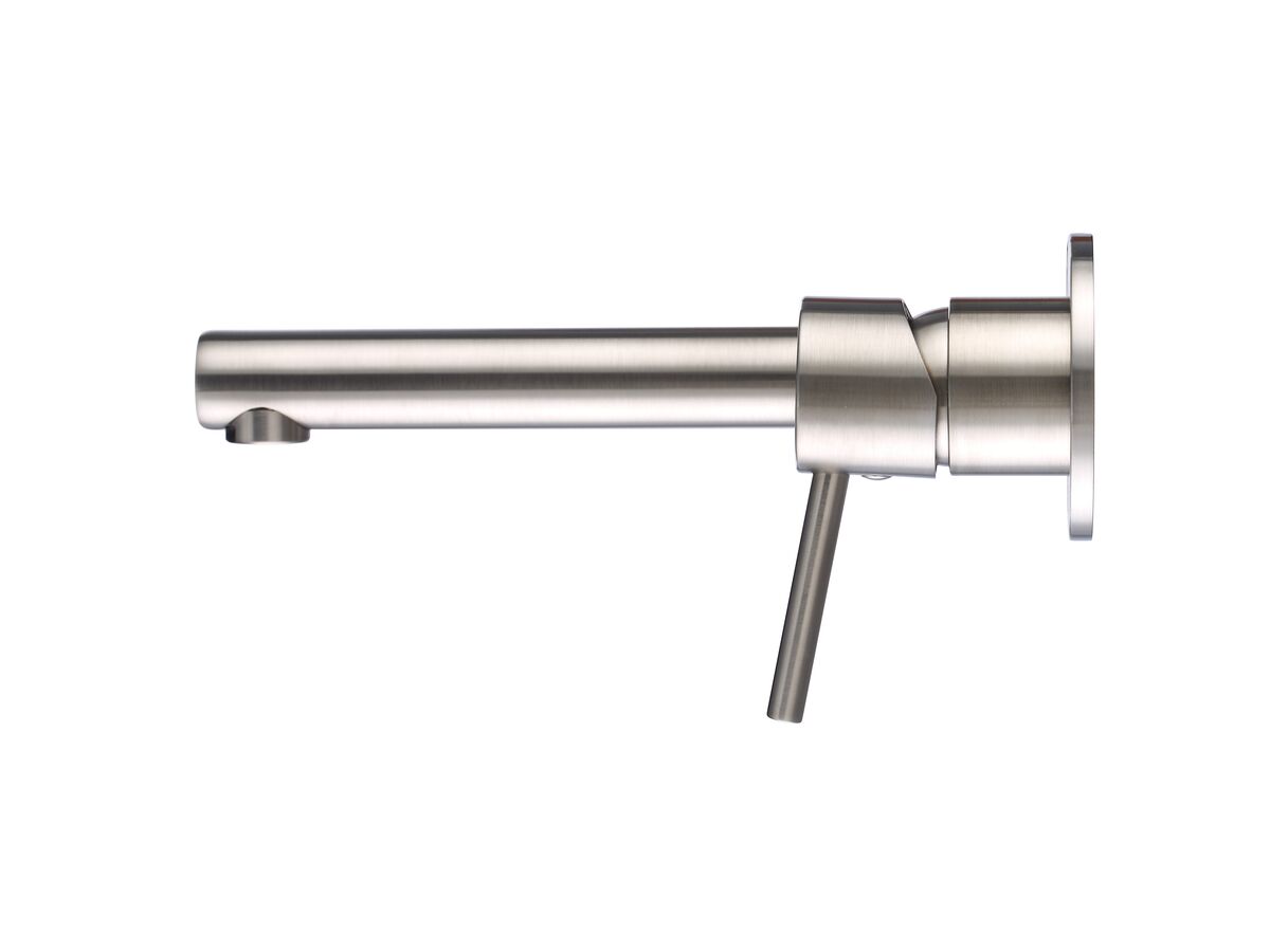 Mizu Drift Mk2 Wall Bath Mixer Set with 2 Cover Plate Design Brushed Nickel from Reece