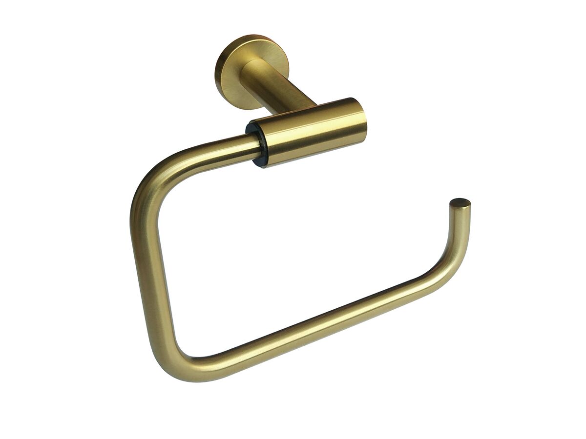 Mizu Drift Square Guest Towel Holder Brushed Gold from Reece