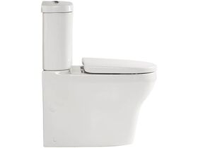 American Standard Cygnet Overheight Close Coupled Back to Wall Bottom Inlet Toilet Suite with a Soft Close Quick Release White Seat (4 Star)