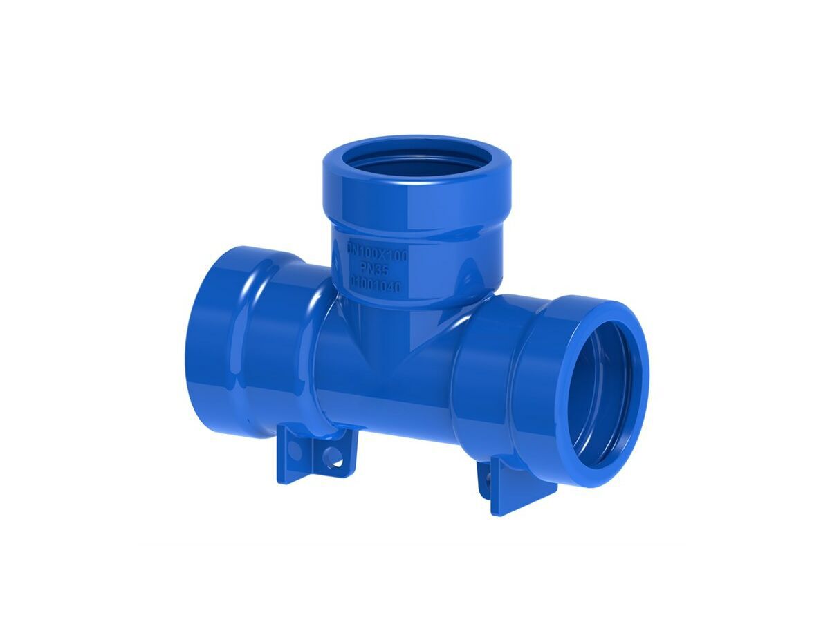 Ductile Iron Tee (Socket x Socket x Socket) PN16 100mm x 100mm from Reece