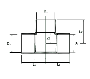 Henry K65 Copper Tee Equal 1 5/8" from Reece