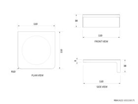 Enda Soap Dish 110mm Polished Stainless Steel