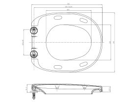 American Standard Concept Soft Close Quick Release Toilet Seat White