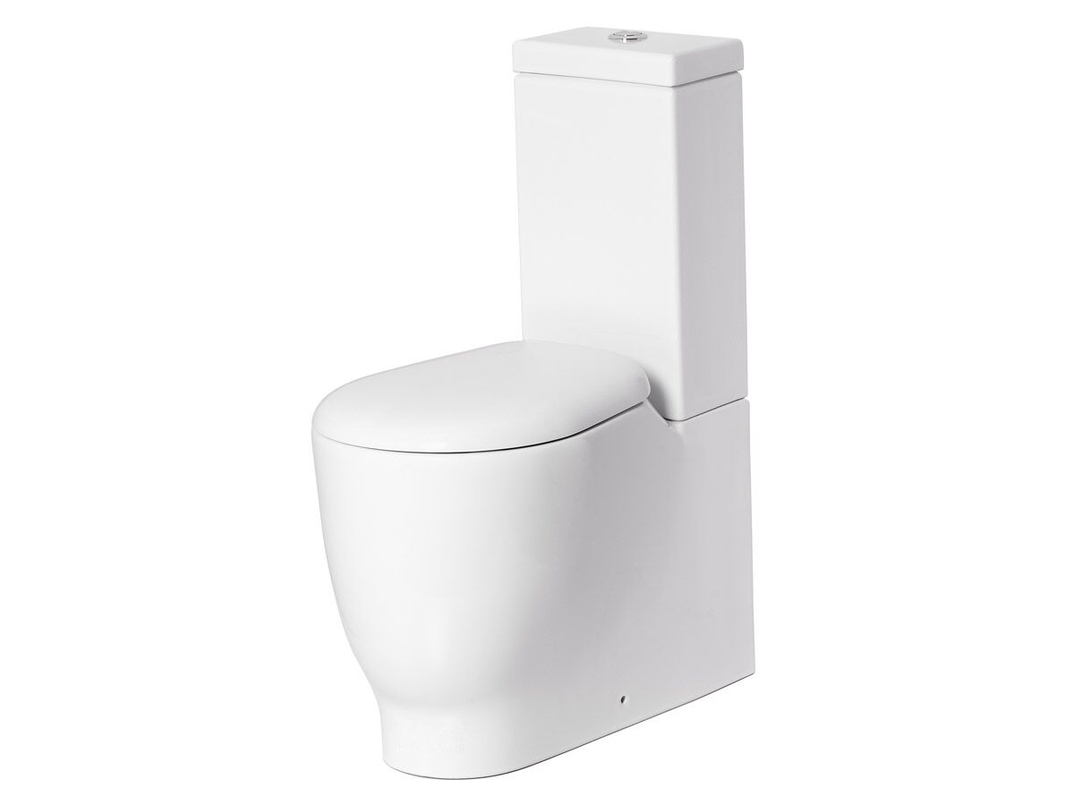 AXA Quattro Close Coupled Back To Wall Back Inlet Toilet Suite 620mm Soft Close Seat S&P Trap