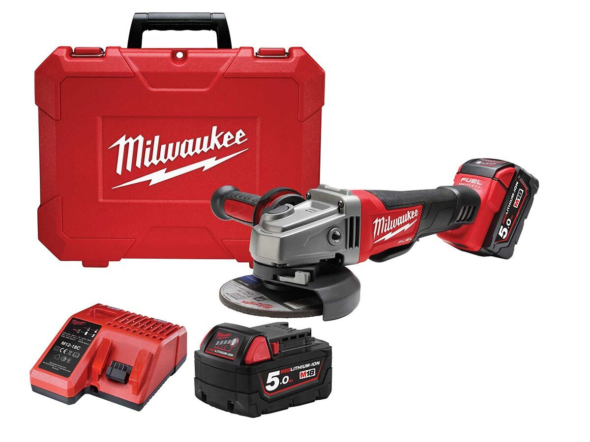 Milwaukee M18 Fuel 5" Brushless Angle Grinder Kit from Reece