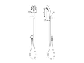GROHE Tempesta Cosmopolitan 100mm Hand Shower with Elbow 4 Function Chrome (Not Star Rated)