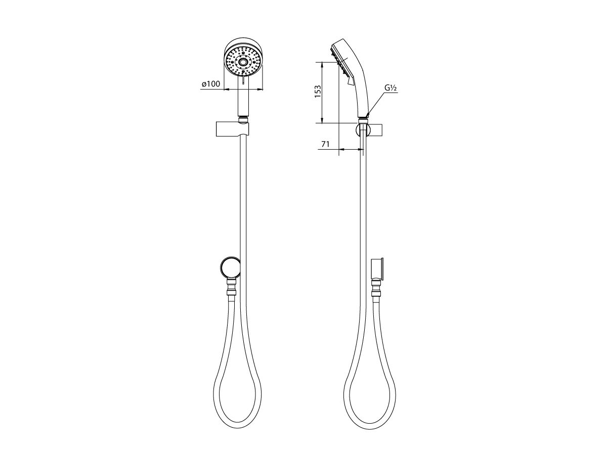 GROHE Tempesta Cosmopolitan 100mm Hand Shower with Elbow 4 Function