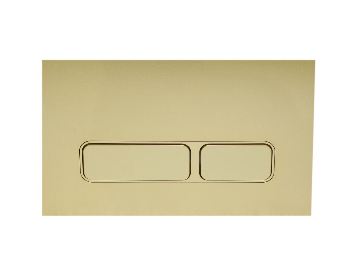 Hideaway+ Rectangle Button / Plate Inwall ABS Brushed Gold