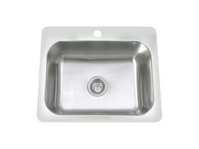 Posh Domaine Trough 45L with 1 Centre Taphole Stainless Steel
