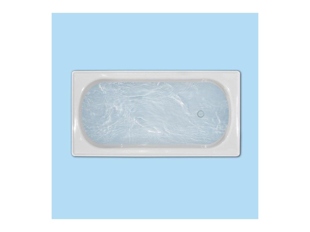 Shark Pressed Steel Bath White