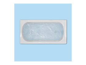 Shark Pressed Steel Bath White